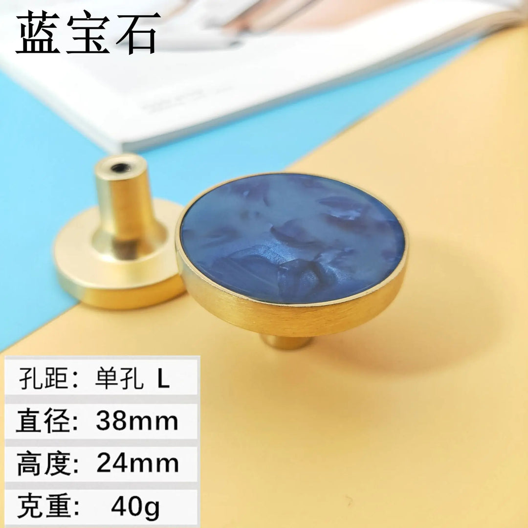Shell Cabinet Handles – Gold Single-Hole Knobs & Multipurpose Hooks