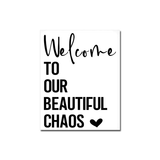 Love Family Home Quote Black White Canvas Wall Art