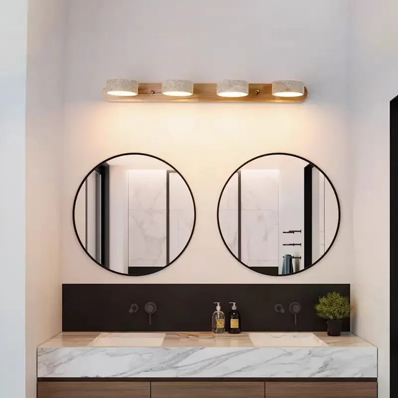 Yellow Cave Stone Wall Light – Japanese Retro Minimalist Style