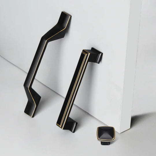 Zinc Alloy Solid Cabinet Door Handles – Modern Minimalist Pulls for Furniture
