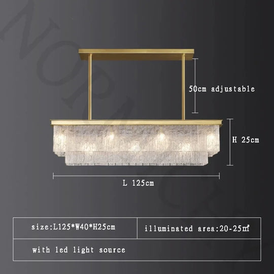 Modern Creative Water Ripple Glass Pendant Light – Luxurious LED Ceiling Fixture