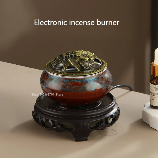 Ceramic Electric Incense Burner With Temperature Control