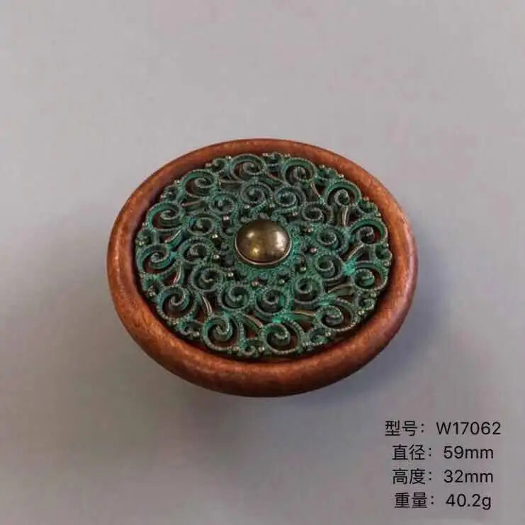 Handmade Wood & Alloy Cabinet Handles – Artistic Furniture Knobs