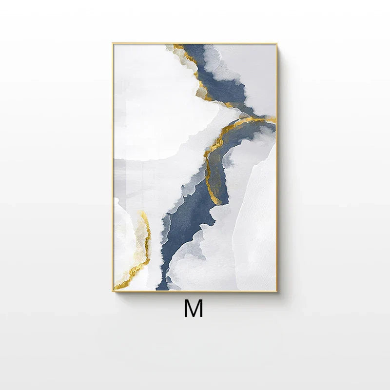 Neutral Shades Beige Brown Abstract Canvas Wall Art Unframed