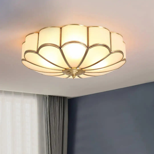 All-Copper Minimalist LED Ceiling Lamp for Study & Dining Room