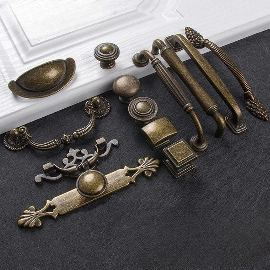 Antique Bronze Cabinet Handles – Retro Vintage Drawer Pulls