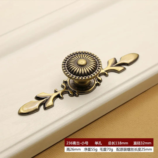 Retro Bronze Cabinet Handles – Antique Metal Drawer & Door Pulls