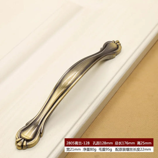 Retro Bronze Cabinet Handles – Antique Metal Drawer & Door Pulls