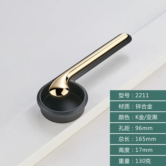 Modern Minimalist Zinc Alloy Handles – Invisible Embedded Cabinet Pulls