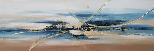 Modern Abstract Landscape Wide Format Canvas Wall Art Unframed