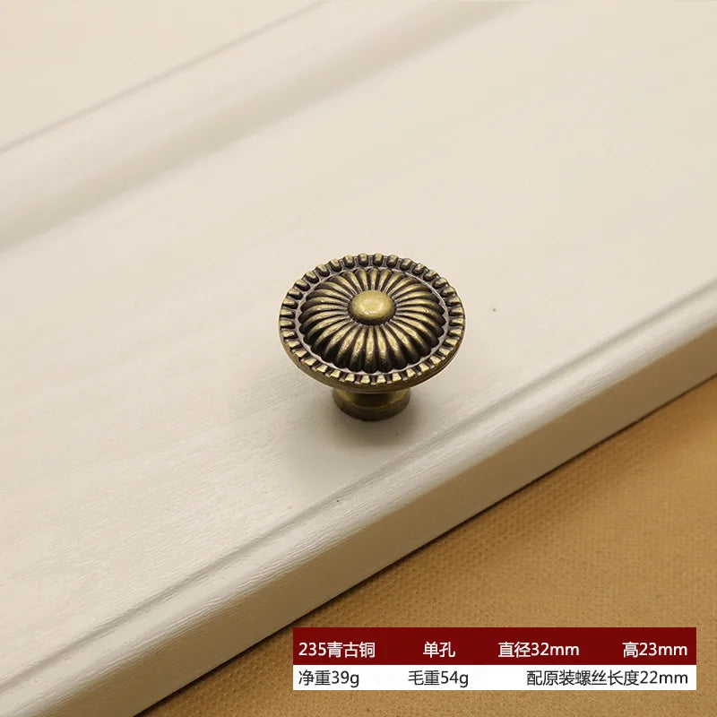 Retro Bronze Cabinet Handles – Antique Metal Drawer & Door Pulls
