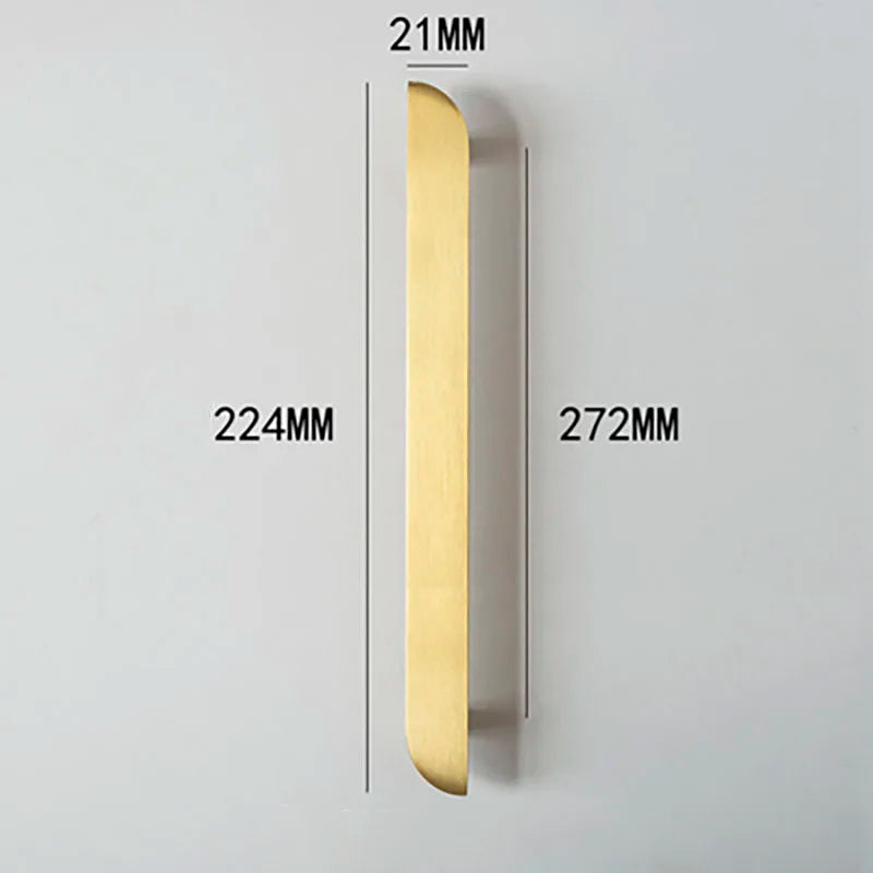 Modern Simple Wardrobe Handles – Solid Brass Pulls and Knobs for Furniture