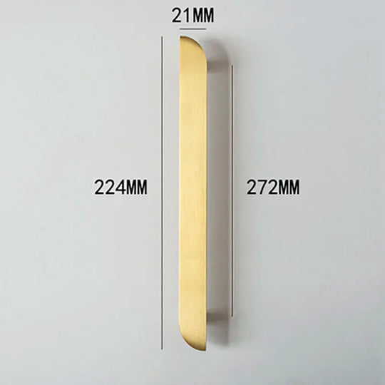 Modern Simple Wardrobe Handles – Solid Brass Pulls and Knobs for Furniture