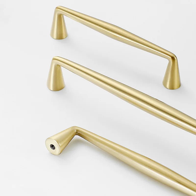 Brass Gold, Black, and Gray Cabinet Handles – Nordic and American-Style Pulls and Knobs