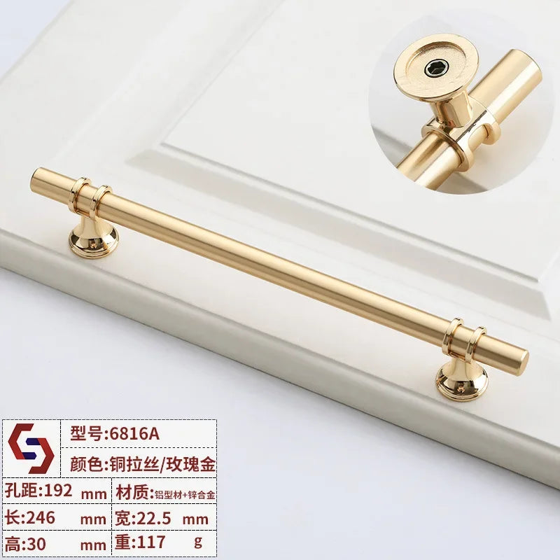 Modern T-Bar Cabinet Handles – Sleek Decorative Furniture Pulls