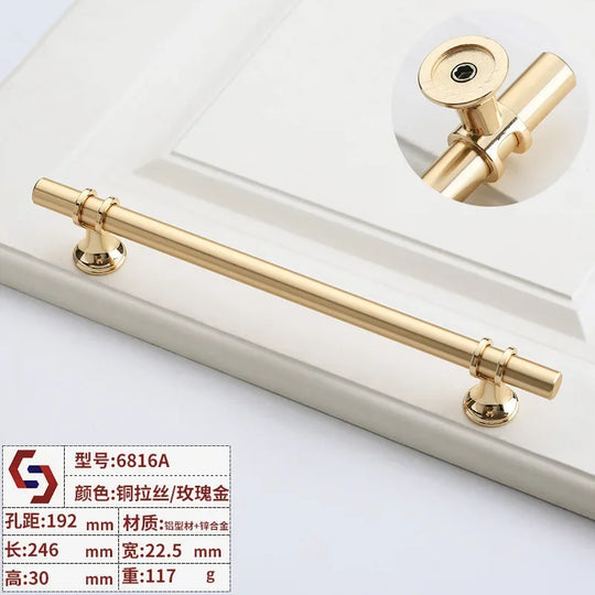 Modern T-Bar Cabinet Handles – Sleek Decorative Furniture Pulls