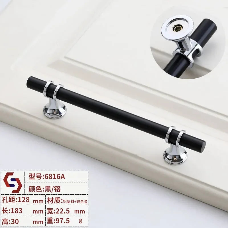 Modern T-Bar Cabinet Handles – Sleek Decorative Furniture Pulls
