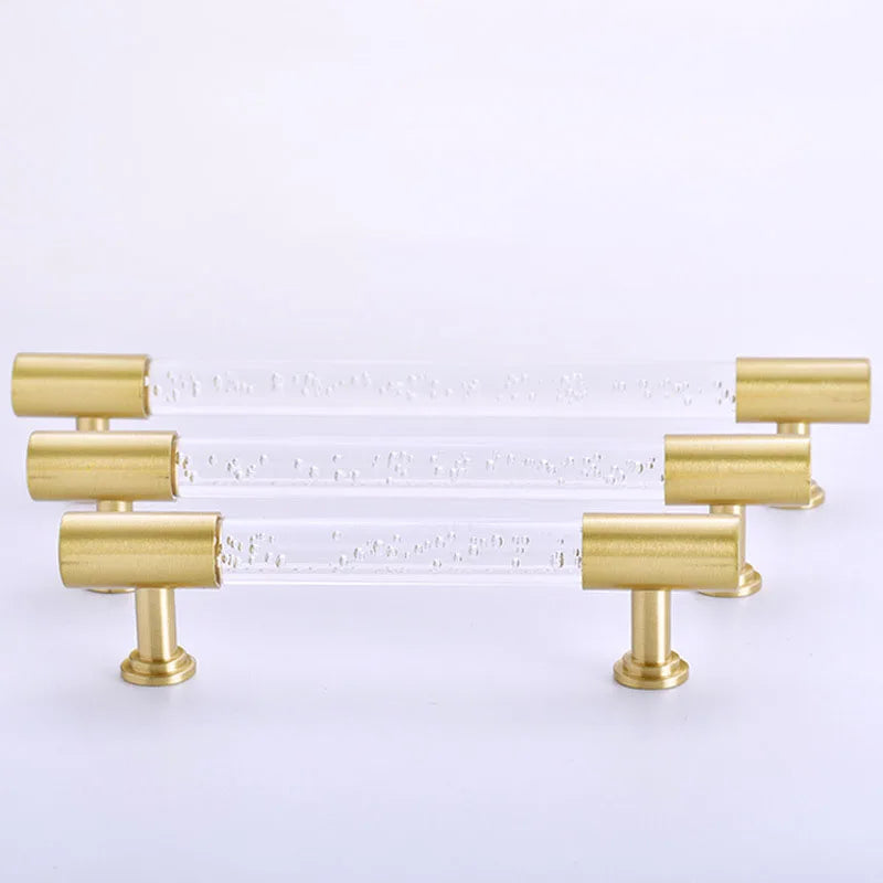 Transparent Acrylic Furniture Handles – Brass Pulls and Knobs for Furniture