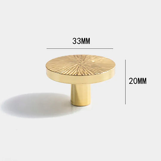 Hammered Brass Cabinet Handles – Handcrafted Furniture Knobs