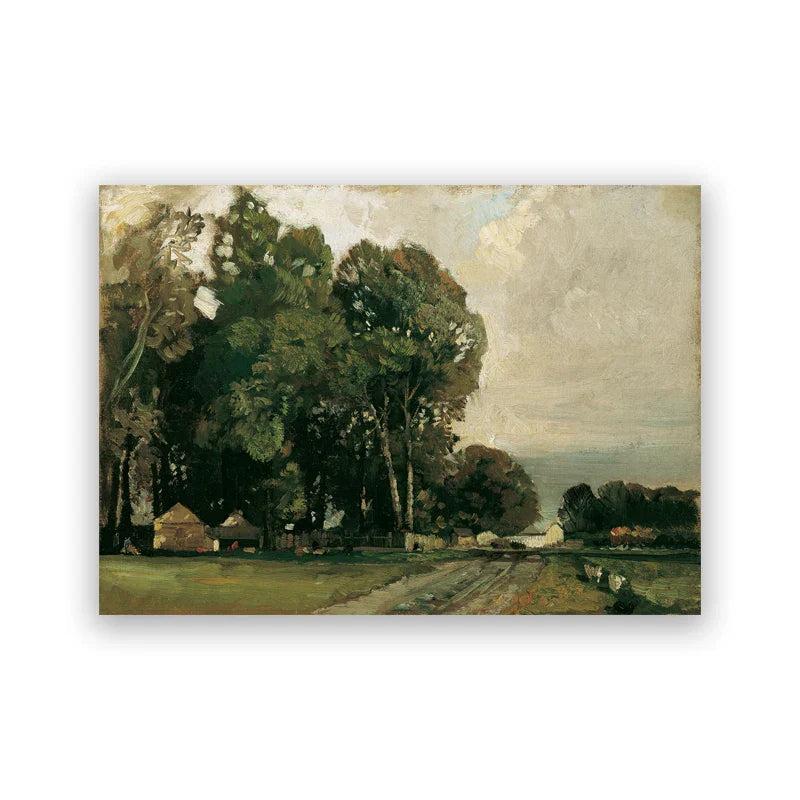 Classic Vintage Landscape Wall Art Canvas Print