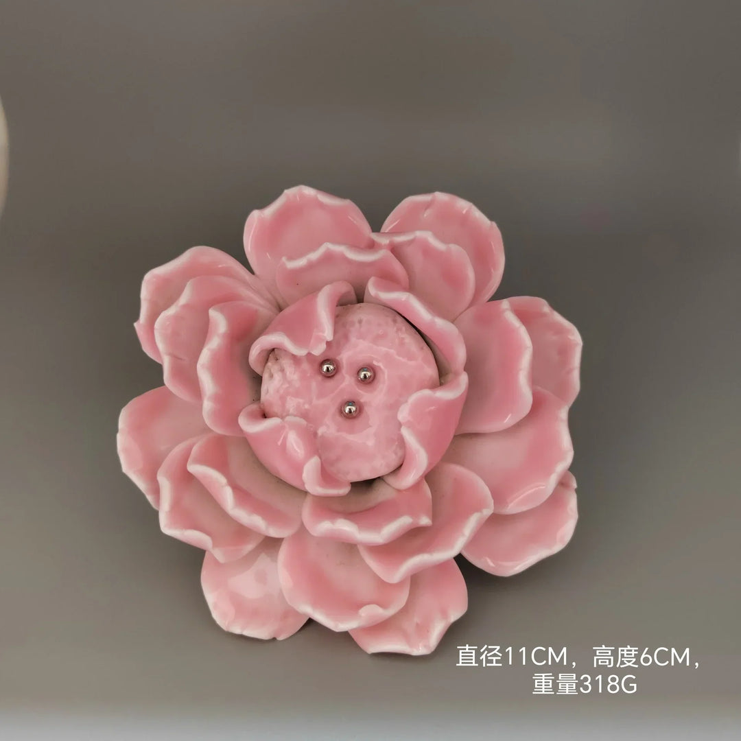 Handmade Ceramic Flower Knobs – Artistic Cabinet & Drawer Handles