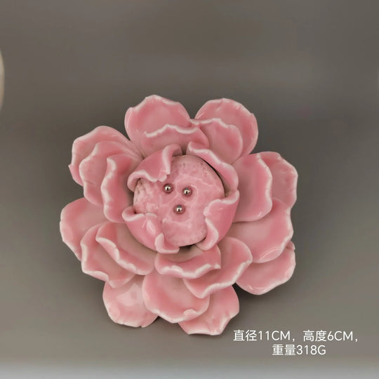 Handmade Ceramic Flower Knobs – Artistic Cabinet & Drawer Handles