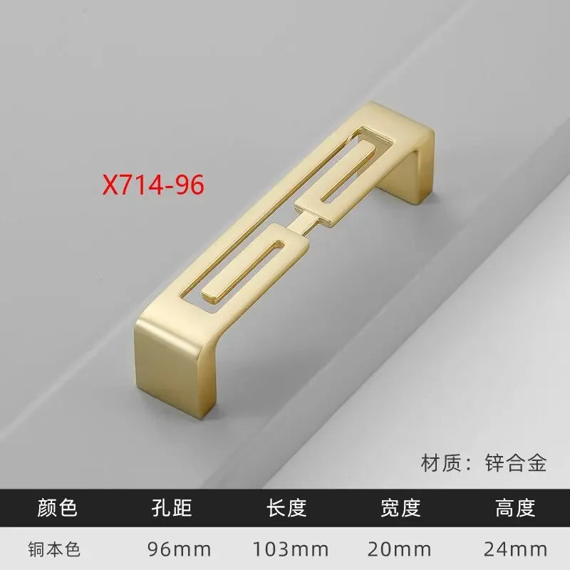 Modern Gold Kitchen Cupboard Handles – Decorative Chinese-Style Knobs