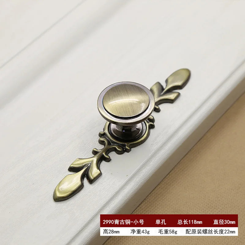 Retro Bronze Cabinet Handles – Antique Metal Drawer & Door Pulls