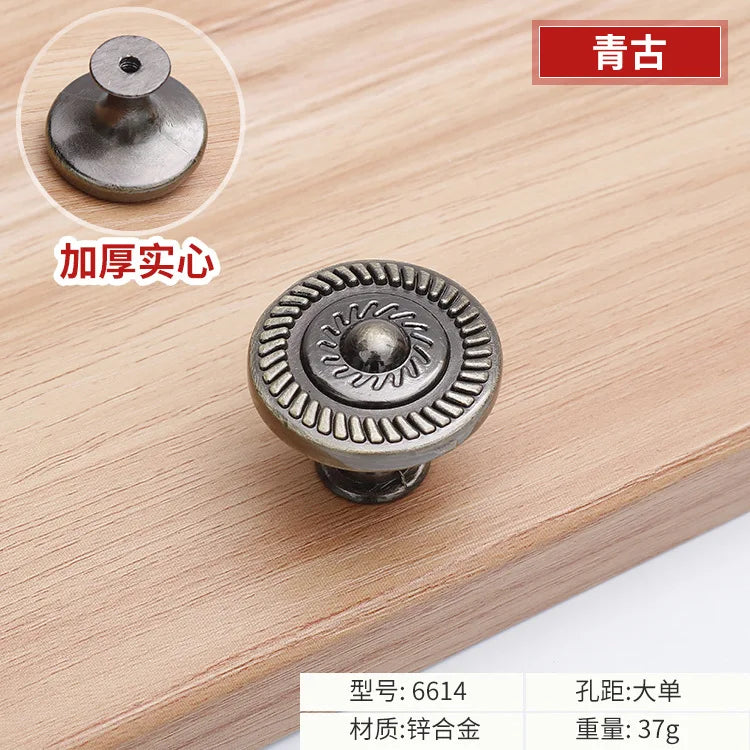 Antique Bronze Cabinet Handles – Vintage Zinc Alloy Drawer Pulls