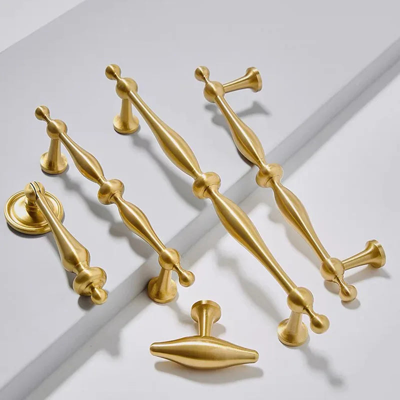 New Brass Cabinet Handles – Modern T-Bar Pulls and Knobs for Furniture