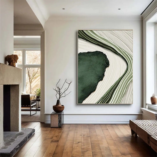 Large Format Abstract Flowing Textural Wall Art Canvas Print