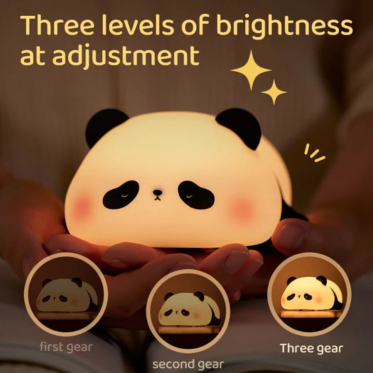 Panda LED Touch Night Light USB Rechargeable Table Lamp