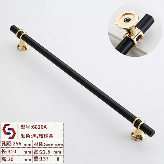 Modern T-Bar Cabinet Handles – Sleek Decorative Furniture Pulls