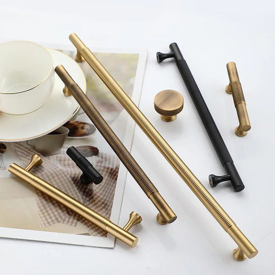 Brass Handles – Gold, Black, and Antique Bar Pulls and Knobs for Furniture