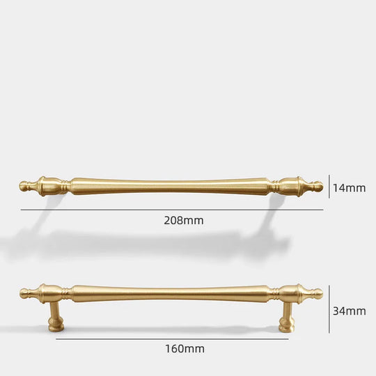 Brass Furniture Handles – French-Style Pulls and Knobs for Cabinets and Wardrobes