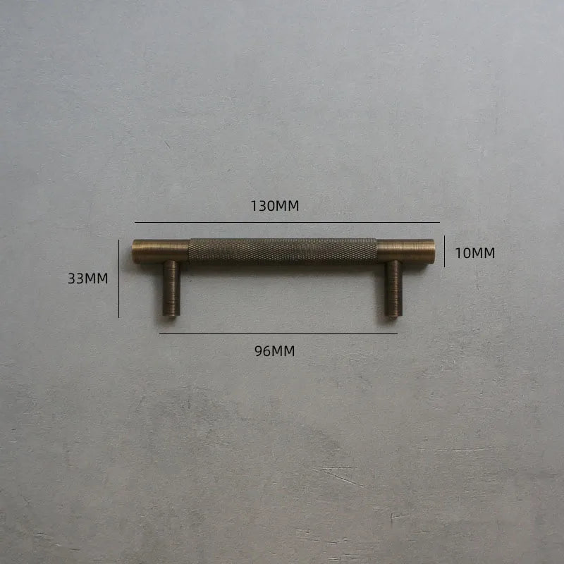 Solid Bronze Cabinet Handles – Antique Brass Wardrobe Bars and Drawer Pulls (20mm-500mm)