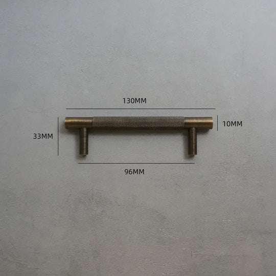 Solid Bronze Cabinet Handles – Antique Brass Wardrobe Bars and Drawer Pulls (20mm-500mm)