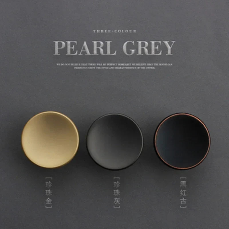 Modern Round Zinc Alloy Knob – Minimalist Furniture Pull