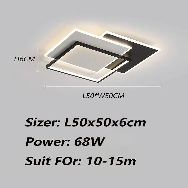 Modern Minimalist Ultra-Bright LED Ceiling Light for Living & Bedroom