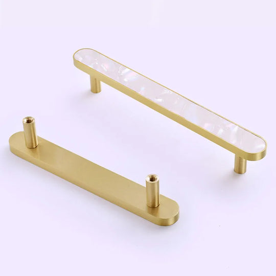 Brass and Acrylic Cabinet Handles – Colorful European Pulls for Wardrobes and Furniture