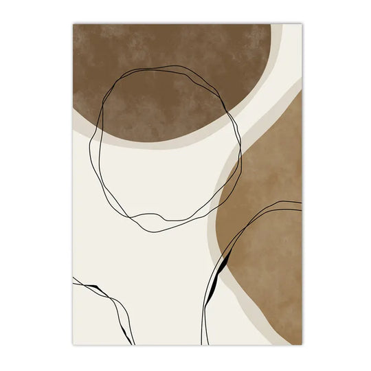 Minimalist Abstract Mindfulness Quote Canvas Wall Art