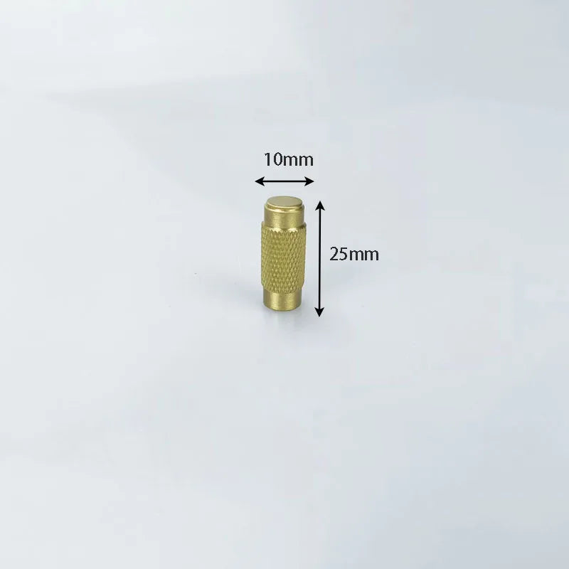Knurled Brass Wardrobe Handles – Modern Pull Bars for Cabinets and Drawers