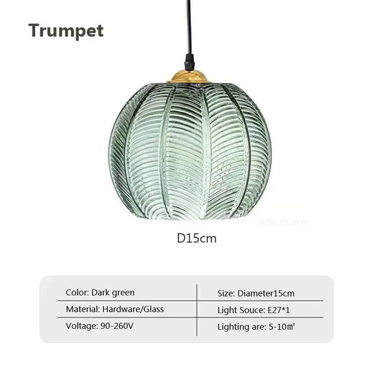 Sylvara – Nordic Glass Pendant Light for Bedroom, Living Room, and Kitchen Island