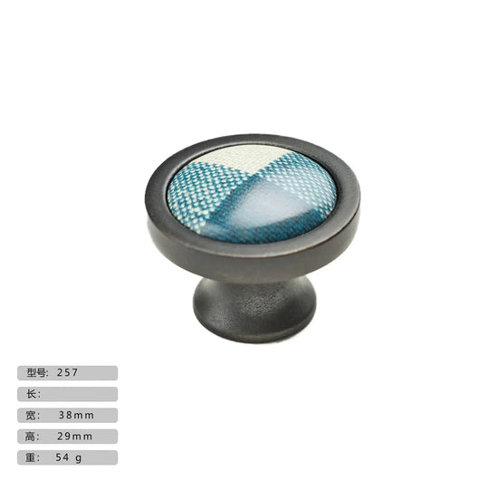 Precision Ceramic Cabinet Handles – Plaid Knobs for Furniture