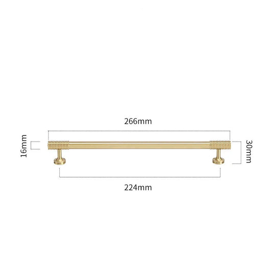 Spiral Deco Brass Furniture Handles – Modern Pulls for Cabinets and Wardrobes