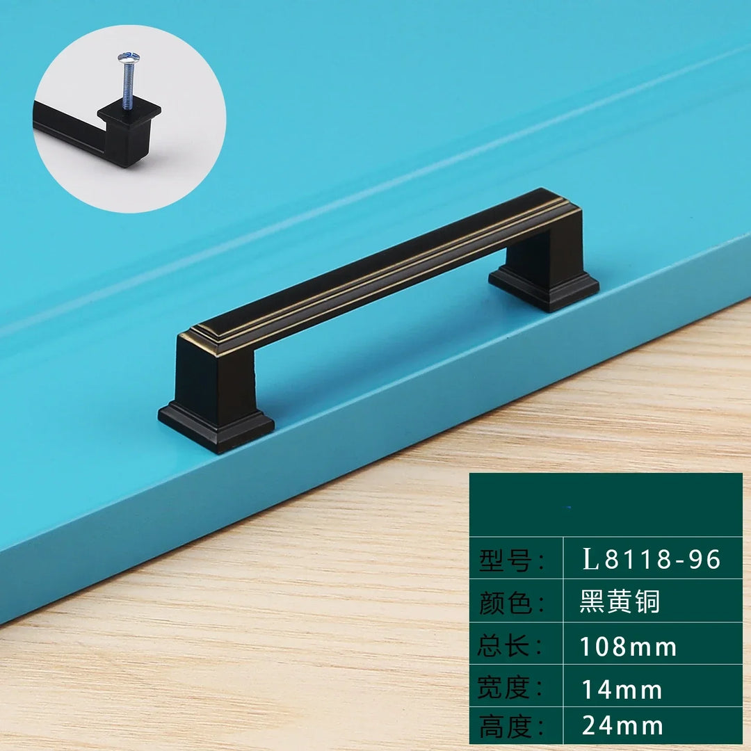 Light Luxury Bronze Cabinet Handles – Modern Drawer Pulls