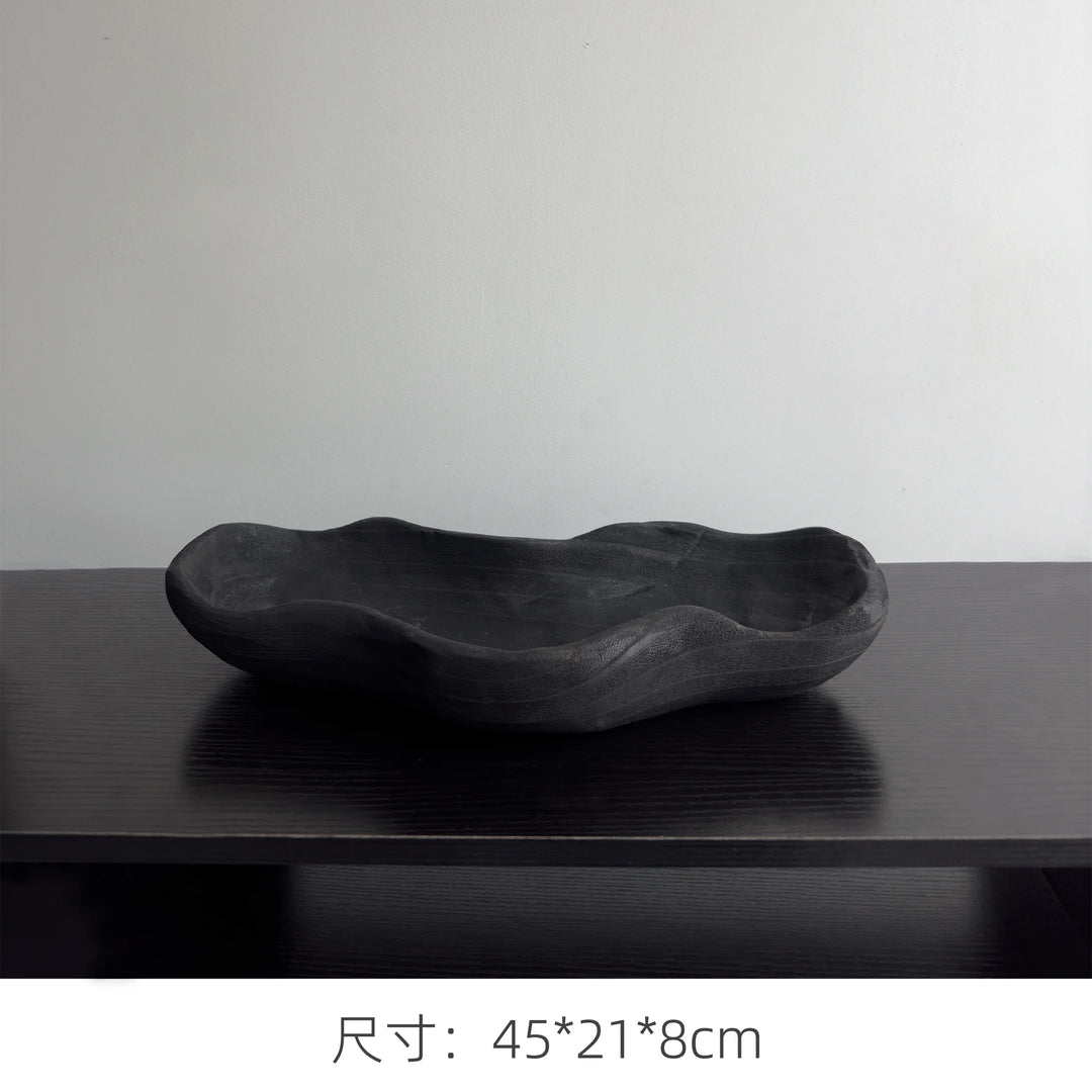 Wooden Fruit Tray Irregular Snack Serving Tray