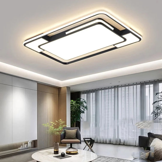 Remote Control Square LED Ceiling Lamp for Living & Dining Room