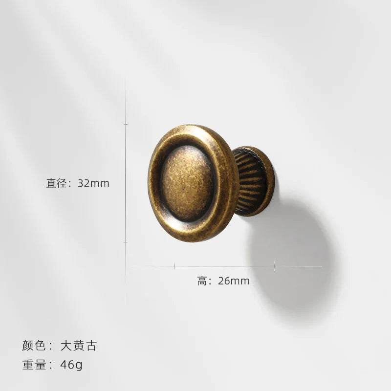 Antique Wardrobe Cabinet Handles – Retro Zinc Alloy Pulls and Knobs for Furniture