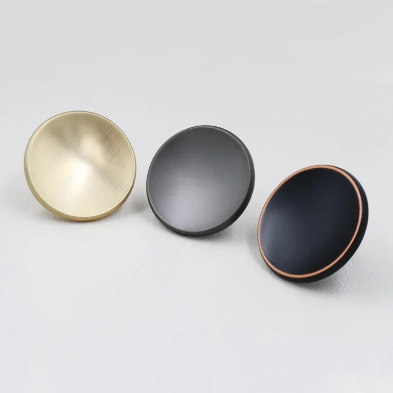 Modern Round Zinc Alloy Knob – Minimalist Furniture Pull
